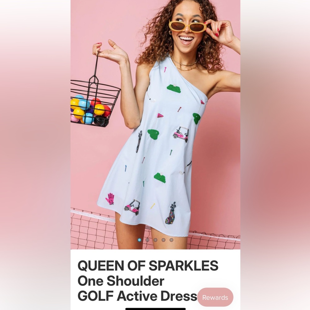 QUEEN OF SPARKLES golf dress / Skort XL